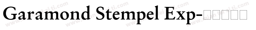 Garamond Stempel Exp字体转换